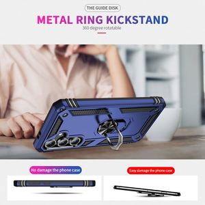 Étui de téléphone blindé pour Samsung Galaxy S25 Edge S24 S23 Ultra S22 Plus S21 FE S20 S10 S9 avec béquille magnétique et anneau de support - Product Image 6
