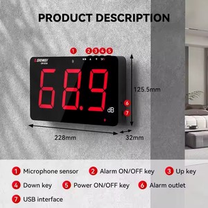 Medidor de nivel de sonido Digital Sndway con medidor de ruido inalámbrico WiFi para medición de decibelios de Audio de coche SW-525A - Product Image 3