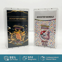 Boîte de présentation personnalisée en acrylique pour paquets de boosters Pokémon Paldea Fates et Pokémon 151 (pour 10 paquets)