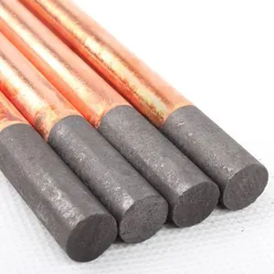 Copper coated Blasting Carbon Electrode 8*305 mm 10*305 mm Pointed Gouging Carbons