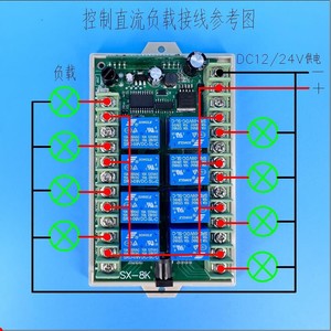 รีโมทคอนโทรลแบบสองทิศทาง, รีโมทคอนโทรล FM, เครื่องรับ FSK, รีโมทคอนโทรลสองทาง 8CH APSX-8K - Product Image 6