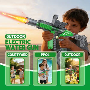 <span class=keywords><strong>Pistolet</strong></span> à eau électrique à double canon, longue portée, populaire, pour l'été, les activités de plein air, les fêtes à la piscine, <span class=keywords><strong>pistolet</strong></span> à eau automatique - Product Image 6