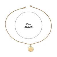 Liontin Kalung Baja Anti Karat Motif Religius Islam Muslim Arab Allah Tuhan, Perhiasan Fashion untuk Wanita Pria Grosir