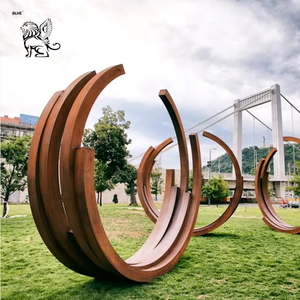 Esculturas Abstractas de Metal de Arte Moderno para Decoración de Jardín y Parque al Aire Libre BLVE, Fuente de <span class=keywords><strong>Cascada</strong></span> Grande de Acero Corten - Product Image 3