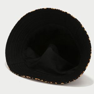 Wholesale New Trend Vintage Leopard Printed Corduroy Bucket <b>Hat</b> Fishing Fisherman Sun <b>Hat</b> - Product Image 6