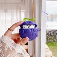 Luffy diable fruits étui pour écouteurs pour Airpo Pro Anime dessin animé Silicone étui pour écouteurs Bluetooth écouteurs couverture pour Airpo Pro2 Pro3