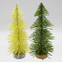 Mini arbres de Noël artificiels en pin et cèdre, en polypropylène, décoration de bureau intérieure, arbres de Noël simulés