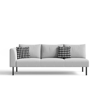 Ensemble de canapés modulaires en tissu au design moderne, directement de l'usine, meubles rembourrés pour bureau, réception, salle d'attente, hôtel, école