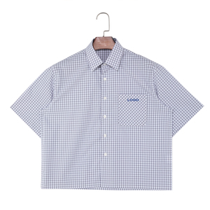 <span class=keywords><strong>Camicia</strong></span> Estiva Casual da <span class=keywords><strong>Uomo</strong></span> di Design Personalizzato, Alta Qualità, 100% Cotone, a <span class=keywords><strong>Quadri</strong></span>, Riduzione delle Pieghe, Traspirante, Assortita - Product Image 1