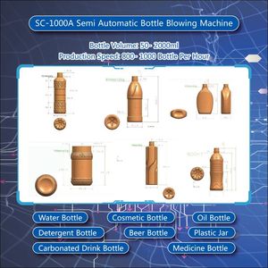 Bán trực tiếp 2 Lít Chai thổi máy Giá rẻ 4 khoang 2 + 2 khoang nhựa Chai PET bán tự động thổi máy - Product Image 3