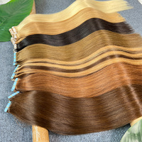 Naturel Invisible Remy Double Dessiné Bande Ins 100% Cheveux Humains Noir 613 Miel Blonde Chocolat Brun Ombre Bande dans l'extension de cheveux