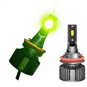 Luces <span class=keywords><strong>Antiniebla</strong></span> <span class=keywords><strong>LED</strong></span> Influencer Lime H11 Verde Limón 9006 de Alta Luminosidad 12V, Luces <span class=keywords><strong>Antiniebla</strong></span> <span class=keywords><strong>H3</strong></span> PSX24W PSX26W 881 de Ajuste Universal - Product Image 1