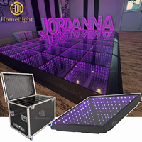 Dalles de panneaux LED magnétiques sans fil 16x16 pieds pour piste de danse de boîte de nuit, contrôle par téléphone, pour mariage