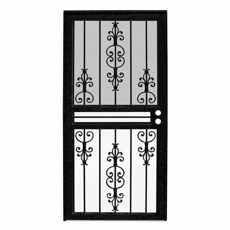 Hot sale residential security door exterior wall security steel door wrought iron security door entrance