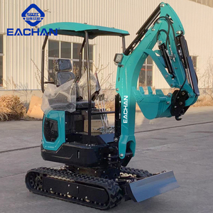 Envío gratis Mini máquina excavadora 1,8 toneladas maquinaria de ingeniería Diesel Micro Bagger paisajismo goma sobre orugas pequeña excavadora - Product Image 4