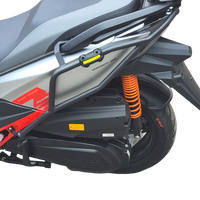 Pièces de modification pour moto : Protection d'échappement, Barre anti-chute, Appui-dos arrière compatibles Qianjiang Hong 250 QJ 250T-9