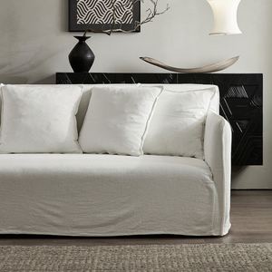 Sofá de Lino Japonés Completamente Desmontable y Lavable, Color Crema Blanco Viento, Sofá de Tres o Cuatro Plazas, Moderno, Simple, Casual, Personalizable - Product Image 6