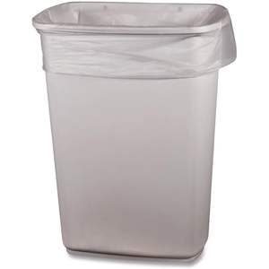 ถุงขยะแบบมีรูฉีก ขนาด 33 แกลลอน ความหนาแน่นต่ำ ขนาด 33 นิ้ว เอ็กซ์ 39 นิ้ว ใส (250/กล่อง) - Product Image 1