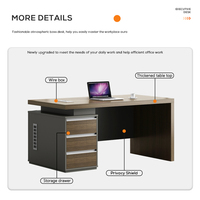Bureau d'étude Ordinateur Bureau Petit bureau Bureau Table de bureau Ensembles Bureaux en bois modernes pour le bureau