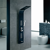 Vente en gros usine : Panneau de douche mitigeur 4 fonctions avec robinets intégrés