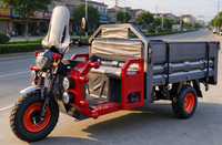 Tricycle électrique de fret chinois 1800W avec essieu arrière à 180 vitesses et moteur à aimant permanent