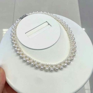 Collier pendentif rond polyvalent en perle d'Akoya plaqué or 18 carats de style japonais, 8-9 mm, inspiré de l'eau de mer, style luxueux - Product Image 1