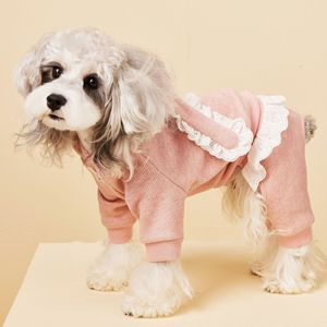JXANRY graziosa felpa con cappuccio con orsacchiotto quattro piedi autunno e inverno vestiti per animali domestici con felpe in peluche <span class=keywords><strong>Schwab</strong></span> con due False felpe - Product Image 4
