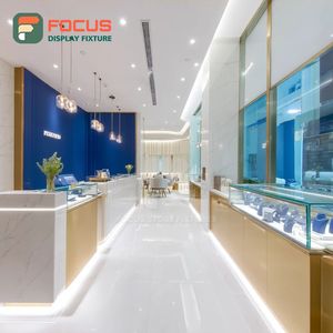 Système de vitrine de présentation de bijoux haute visibilité, surface polie, pour magasin de bijoux, armoire à bijoux - Product Image 6