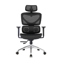 NOEL Bester Ergonomischer Bürostuhl mit Rückenlehne, Drehbar, Hohe Rückenlehne, Vollständig aus Netzgewebe, Multifunktionaler Chef-Bürostuhl