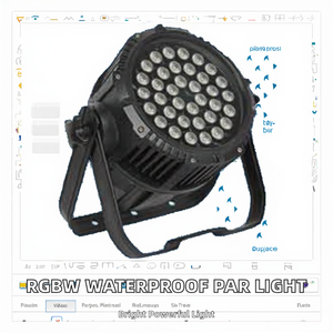 2025 कारखाने ip65 आउटडोर नेतृत्व वाला pr. gbw 4in1 वाटरप्रूफ के साथ rgbw 4in1 वाटरप्रूफ को हल्का कर सकता है। - Product Image 2