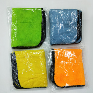 Coral Fleece Car <b>Cleaning</b> Towel 45x38 Cm Absorbent <b>Microfiber</b> Wash <b>Cloth</b> For Auto Detailing - Product Image 3