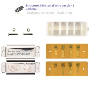Mini collier <span class=keywords><strong>Harmonica</strong></span> 16 trous plaqué or, <span class=keywords><strong>petit</strong></span> <span class=keywords><strong>Harmonica</strong></span>, jouet pour enfants, instrument de musique, cadeau, rue souvenir - Product Image 4