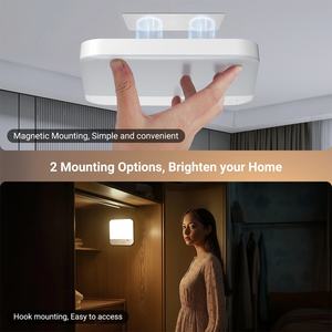 Lampe de nuit LED à détecteur de mouvement, alimentée par batterie USB rechargeable, pour maison intelligente, lampe murale à détecteur de mouvement - Product Image 3