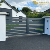 Porte coulissante manuelle en alliage d'aluminium, design moderne, neuve, écologique, durable, anti-corrosion, pour entrepôt extérieur, hôtel