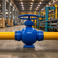 Vanne à boisseau sphérique entièrement soudée en acier au carbone à passage complet API 6D, vente en gros directe usine, pour pipelines longue distance pétrole-gaz
