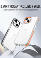 Conception personnalisée Crystal Clear Electroplated TPU PC TPE Antichoc Étui de protection pour iPhone 14 15 Pro Max 13 Pro Modèle