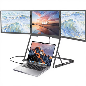 Monitor portátil LCD de 18.5 pulgadas 1080P con altavoces, interfaz USB-C, extensor de pantalla triple - Product Image 1