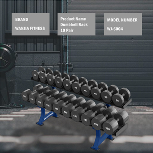 Soporte para Mancuernas de Acero Resistente para Gimnasio, Suministro Directo de Fábrica, Capacidad para 10 Pares, Compra en Línea - Product Image 2