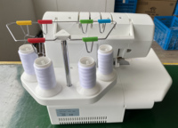 Machine à coudre surjeteuse multifonctionnelle mini HK-703, nouvelle configuration domestique à aiguille simple, point de verrouillage, lit plat, pour usage domestique