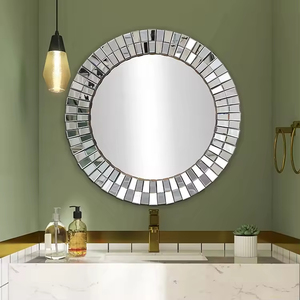 <span class=keywords><strong>Specchio</strong></span> da Parete Smussato Argento Lucido per Decorazione Murale <span class=keywords><strong>Specchio</strong></span> Decorativo - Product Image 2