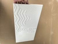 Carreaux muraux graphiques modernes 400x200mm en porcelaine brillante, motif mosaïque chevron, carreaux décoratifs pour café, bureau, mur d'accentuation
