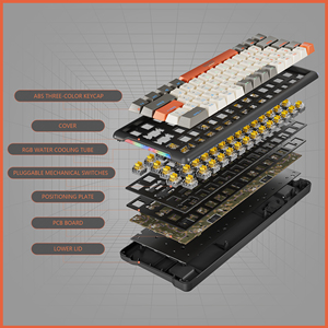 Top-notch chất lượng <span class=keywords><strong>Bluetooth</strong></span> không dây trò chơi Bàn Phím Cơ khí hỗ trợ ba chế độ RGB đa chức năng máy tính xách tay bàn phím - Product Image 2