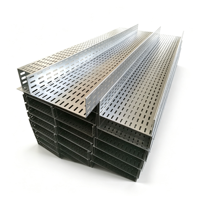 Plateau de câblage perforé ventilé en acier galvanisé haute résistance sur mesure OEM pour la gestion des câbles industriels