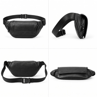 Sac banane MARRANT en cuir véritable pour homme, sac à bandoulière, sacoche de poitrine en cuir pour homme