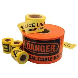 Cinta de advertencia subterránea de PE no detectable, cinta de protección de detección de movimiento enterrada para marcador de Cable - Product Image 1