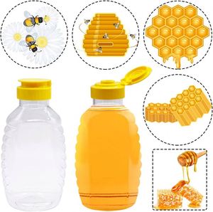 Best Selling Newest Honey <b>Bottle</b> Squeeze Plastic <b>Bottle</b> for Honey PET Honey Jar - Product Image 4