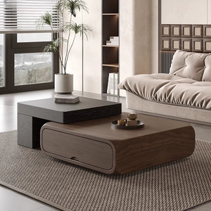 Tavolino moderno minimalista in noce piccolo soggiorno per la casa in stile Wabi Sabi mobili per la casa in stile <span class=keywords><strong>antico</strong></span> retrattile - Product Image 2