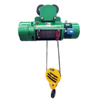 Polipasto Eléctrico de Cable H Beam, 1000 kg, Doble Guaya, 5 Toneladas, Elevador Monorraíl con 2 Ganchos