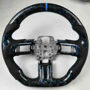 Volante para <span class=keywords><strong>Ford</strong></span> <span class=keywords><strong>Mustang</strong></span> Serie S197 2005-2014 5.0L GT <span class=keywords><strong>GT500</strong></span> GT500KR RTR Shelby Super Snake Personalizado en Fibra de Carbono - Product Image 1