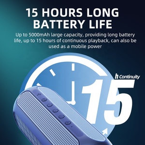 Altavoz Portátil Solar a Prueba de Agua 5.3 con Batería Integrada, Luces LED, Salida de 20W para Teléfono Móvil y Computadora - Product Image 3